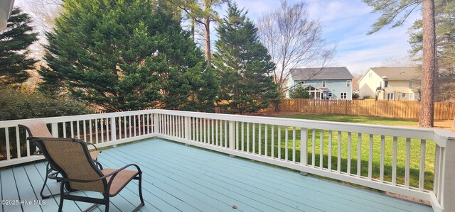 2429 Falls River Ave, Raleigh, NC 27614 - deck with a residential view