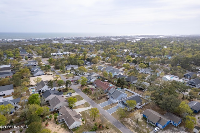 aerial view featuring a residential view
