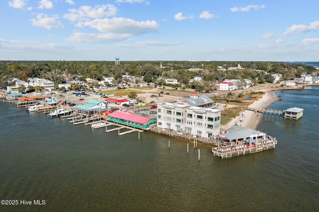 222 NE 36th St, Oak Island, NC 28465 - aerial view with a water view