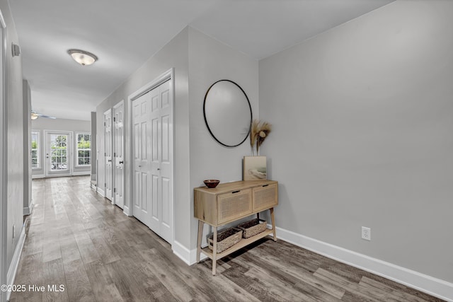 6211 Wrightsville Ave Unit 111, Wilmington, NC 28403 - hallway featuring wood finished floors