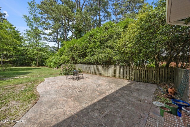 view of patio / terrace with fence