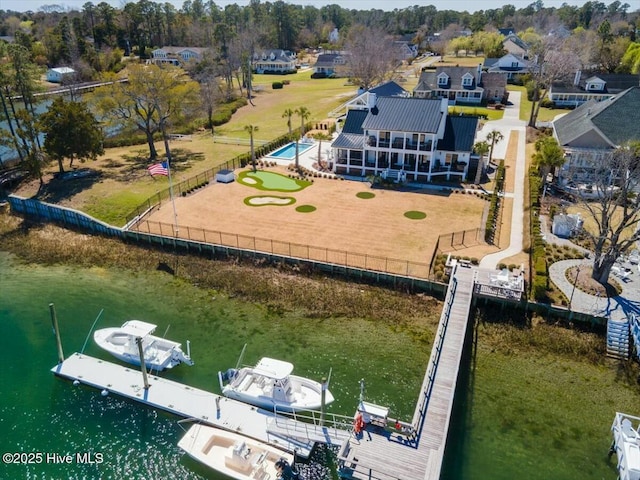 7522 Dunbar Rd, Wilmington, NC 28411 - aerial view of property and surrounding area with a large body of water