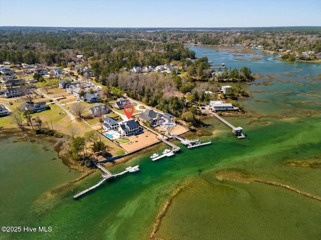 7522 Dunbar Rd, Wilmington, NC 28411 - view of property location with a large body of water and nearby suburban area