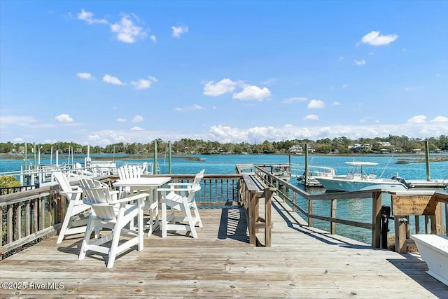 7522 Dunbar Rd, Wilmington, NC 28411 - dock area featuring a water view