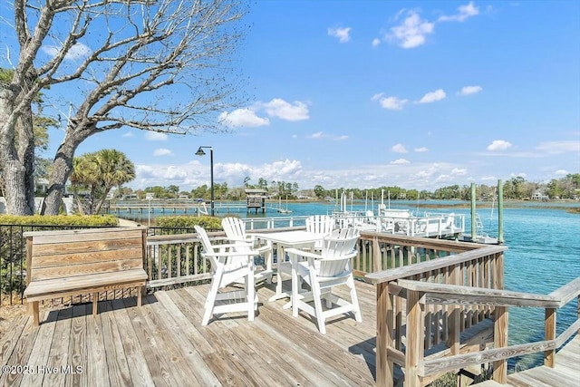 7522 Dunbar Rd, Wilmington, NC 28411 - dock area with a water view