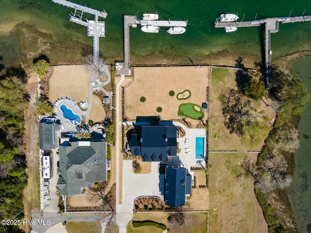 7522 Dunbar Rd, Wilmington, NC 28411 - aerial view of a pool