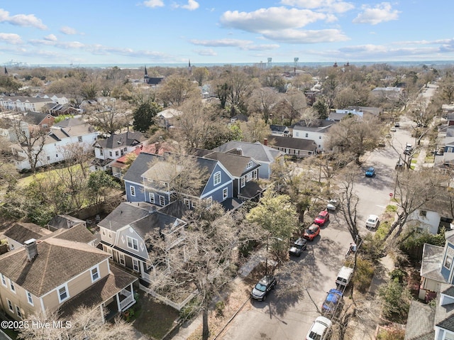 drone / aerial view with a residential view
