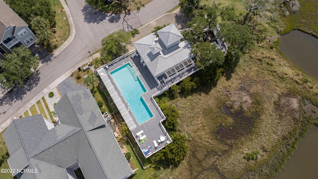 107 S Boca Bay Ln, Surf City, NC 28445 - bird's eye view of a pool area