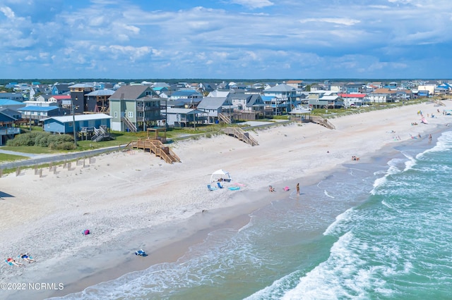 107 S Boca Bay Ln, Surf City, NC 28445 - aerial perspective of suburban area with expansive beach