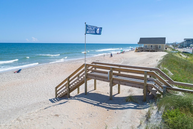 107 S Boca Bay Ln, Surf City, NC 28445 - water view featuring local beach