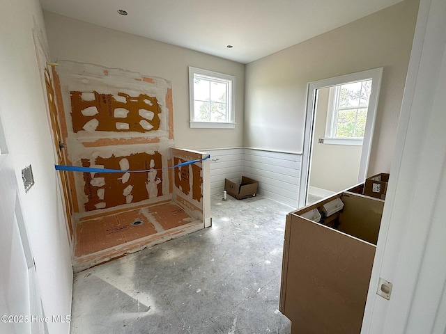 110 Blimp View Dr, Elizabeth City, NC 27909 - bathroom with plenty of natural light and wainscoting