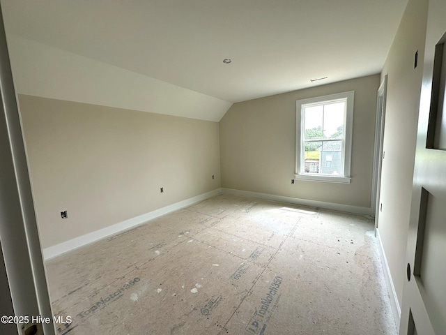 110 Blimp View Dr, Elizabeth City, NC 27909 - additional living space with lofted ceiling and baseboards