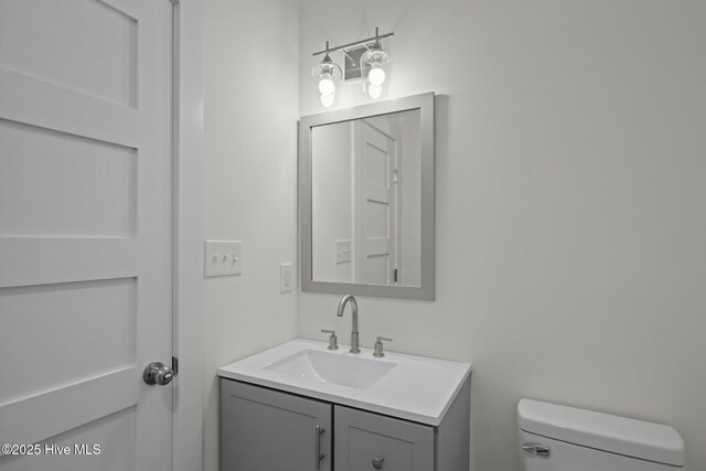 1615 Live Oak St Unit A & B, Beaufort, NC 28516 - bathroom with toilet and vanity