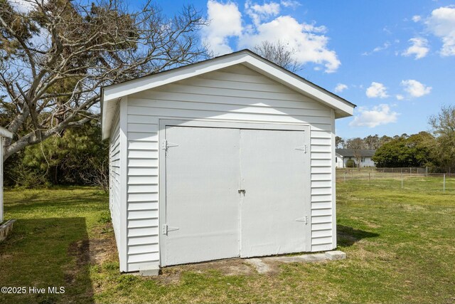 1615 Live Oak St Unit A & B, Beaufort, NC 28516 - view of shed featuring fence