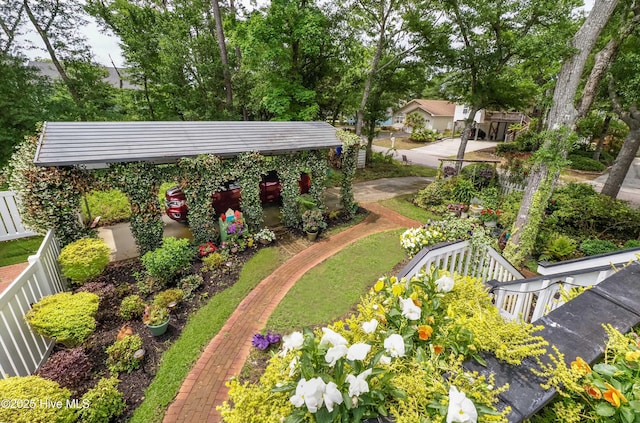 3001 E Yacht Dr, Oak Island, NC 28465 - view of yard with fence