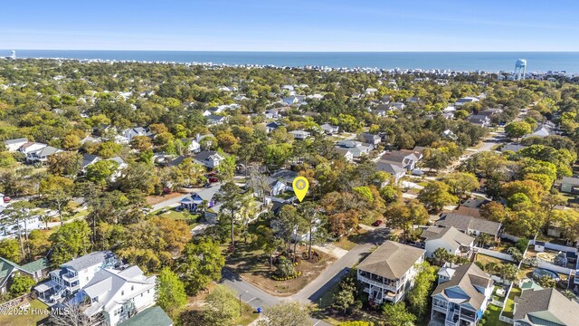 3001 E Yacht Dr, Oak Island, NC 28465 - birds eye view of property with a residential view and a water view