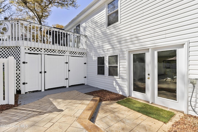 3001 E Yacht Dr, Oak Island, NC 28465 - view of patio / terrace with a deck