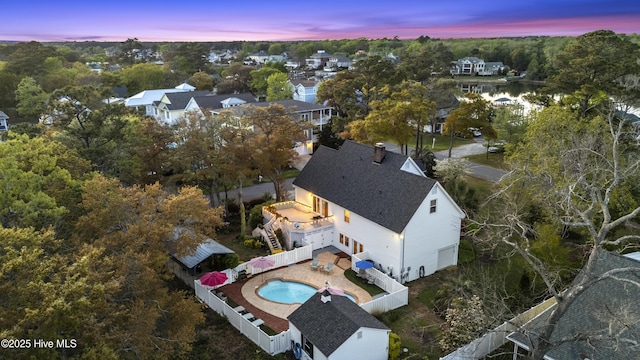 3001 E Yacht Dr, Oak Island, NC 28465 - view of aerial view at dusk