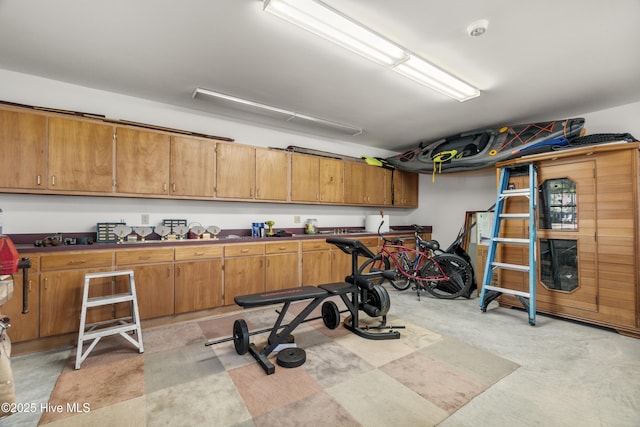 view of workout room