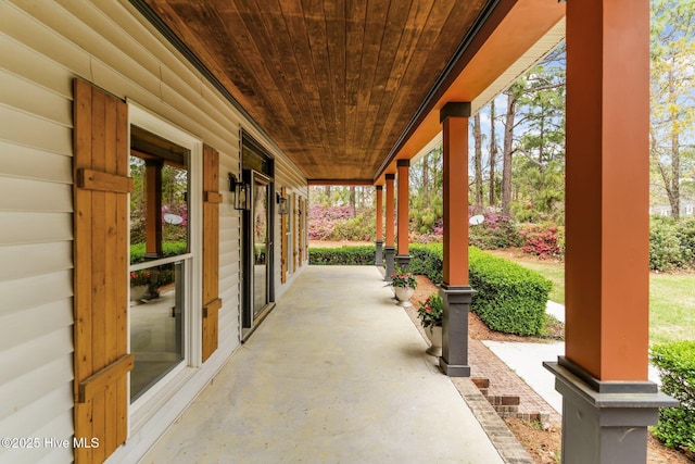 view of patio / terrace featuring a porch