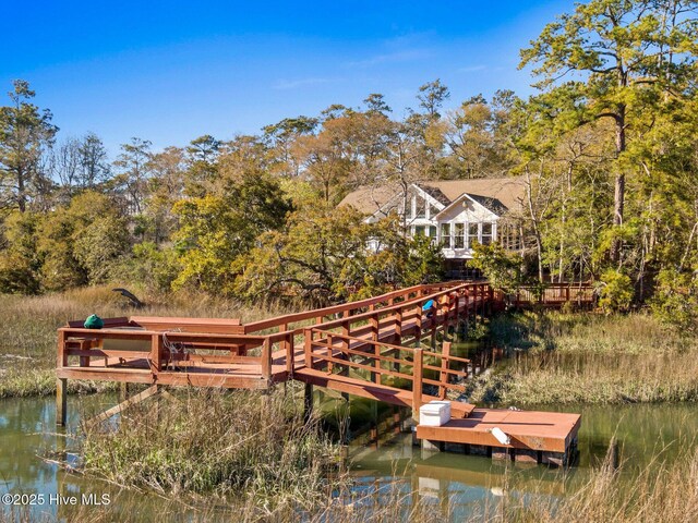 1817 Egret St SW, Shallotte, NC 28470 - dock featuring a water view