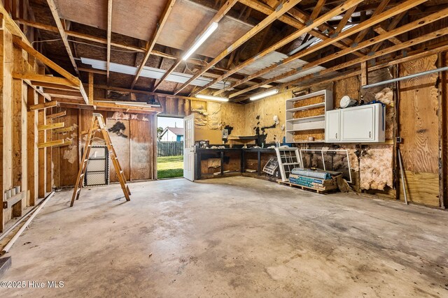 view of basement