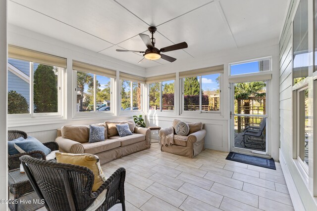 1025 Anchors Bend Way, Wilmington, NC 28411 - sunroom / solarium with plenty of natural light and tile patterned floors