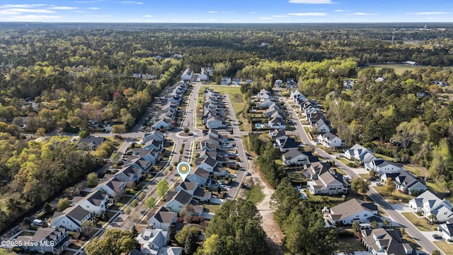 1025 Anchors Bend Way, Wilmington, NC 28411 - aerial overview of property's location with a heavily wooded area and nearby suburban area