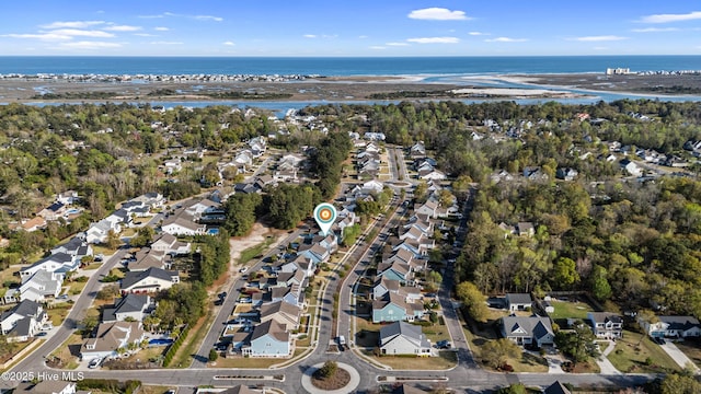 1025 Anchors Bend Way, Wilmington, NC 28411 - aerial view of property and surrounding area featuring nearby suburban area and a nearby body of water