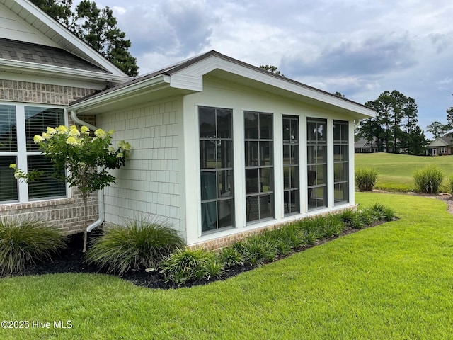 1325 Grandiflora Dr, Leland, NC 28451 - view of side of property with a lawn