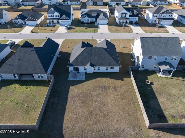 bird's eye view featuring a residential view