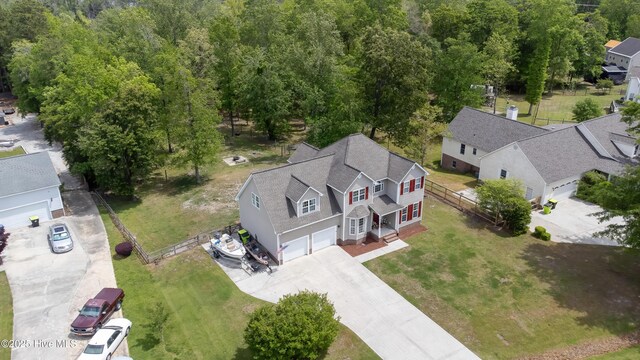 drone / aerial view