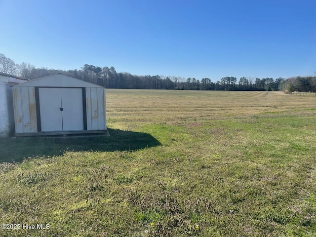5635 Mckendree Church Rd, Tarboro, NC 27886 - view of yard with an outbuilding and a storage unit