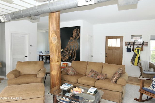 view of living area