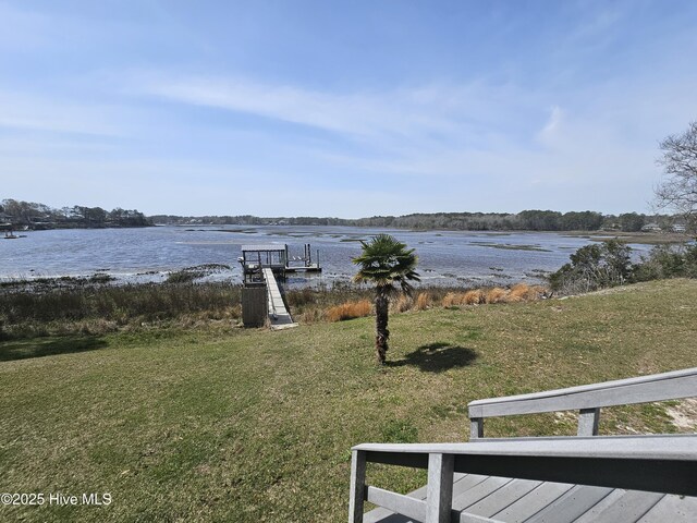 1229 Fletcher Hewett Rd SW, Shallotte, NC 28470 - water view with a dock