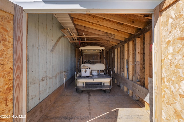 view of storage area
