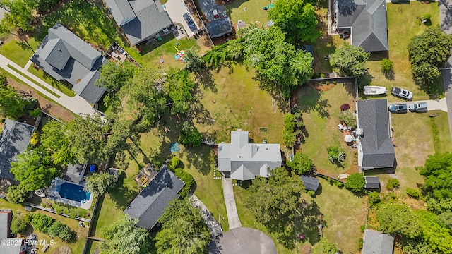 drone / aerial view featuring a residential view