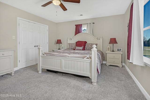 2170 Ash Little River Rd NW, Ash, NC 28420 - unfurnished room featuring baseboards, a ceiling fan, visible vents, and carpet flooring