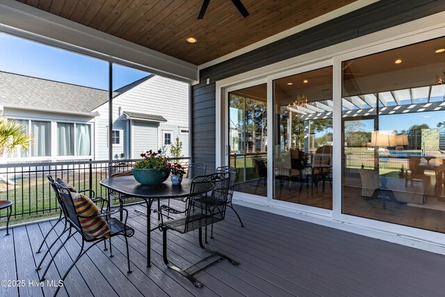 266 Twining Rose Ln, Holly Ridge, NC 28445 - view of sunroom