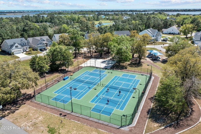 266 Twining Rose Ln, Holly Ridge, NC 28445 - birds eye view of property with a residential view and a water view