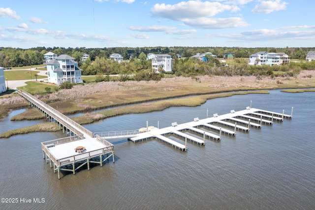 266 Twining Rose Ln, Holly Ridge, NC 28445 - view of dock featuring a water view