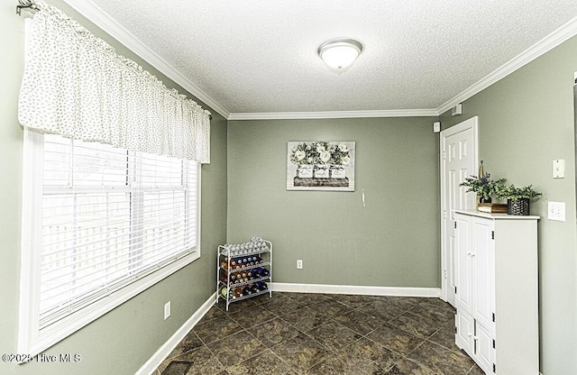 200 Emerson Dr, Rocky Mount, NC 27803 - unfurnished room featuring crown molding, baseboards, and a textured ceiling
