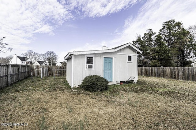 200 Emerson Dr, Rocky Mount, NC 27803 - view of outdoor structure featuring a fenced backyard and an outdoor structure