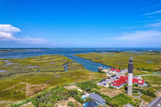 302 NE 60th St, Oak Island, NC 28465 - aerial overview of property's location featuring a large body of water