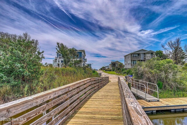 302 NE 60th St, Oak Island, NC 28465 - dock area with a water view