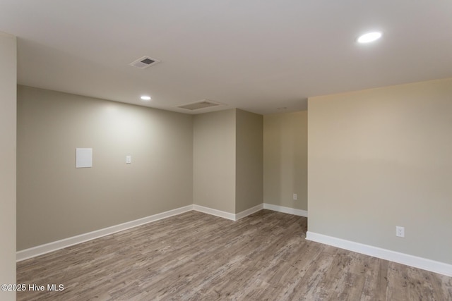 86 Sakonnet Trl, Pinehurst, NC 28374 - spare room featuring wood finished floors, recessed lighting, and baseboards