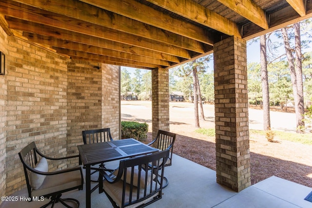 86 Sakonnet Trl, Pinehurst, NC 28374 - view of patio with outdoor dining area