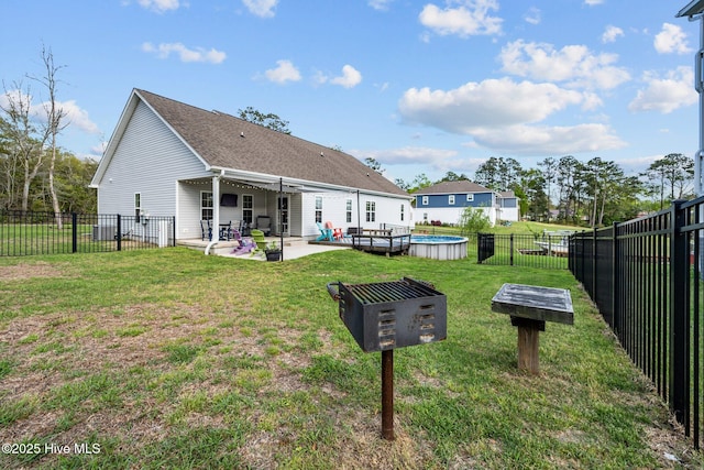 442 Crows Nest Ln, Sneads Ferry, NC 28460 - rear view of property with a patio