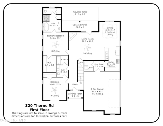 320 Thorne Rd, Pinehurst, NC 28374 - floor plan / room layout