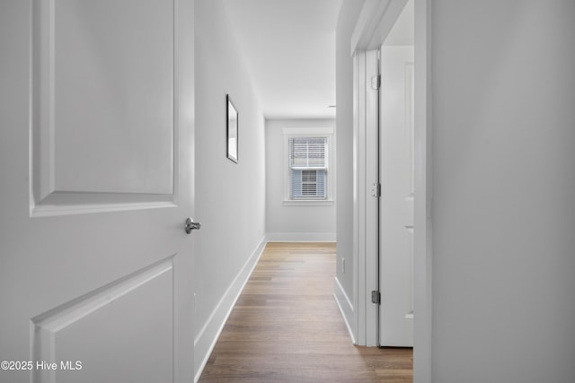 7801 Harrier Cir, Leland, NC 28451 - hallway featuring wood finished floors and baseboards
